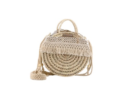 Bolso de palma con bandolera NICOLE